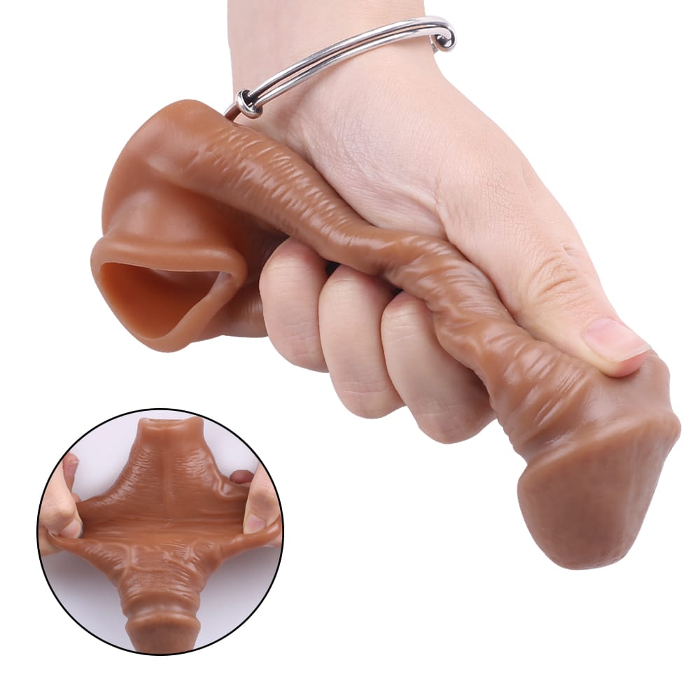 6 Inch Sleeve Brown Box packed with extra lubricant packet