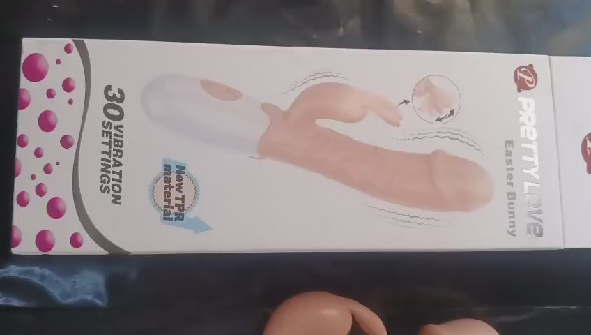 G Spot Rabbit Vibrator with Clitoral Stimulation - Light Skin Tone